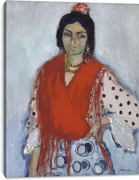 Постер на подрамнике - La gitane. Кес ван Донген