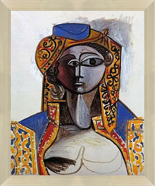 Картина в раме - Жаклин в турецком костюме. Пабло Пикассо