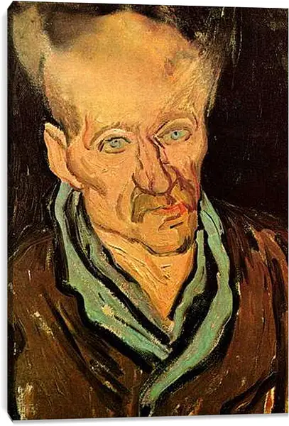Постер на подрамнике - Portrait of a Patient in Saint-Paul Hospital. Винсент Ван Гог