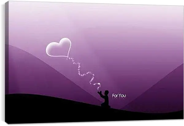 Постер на подрамнике - Любовь