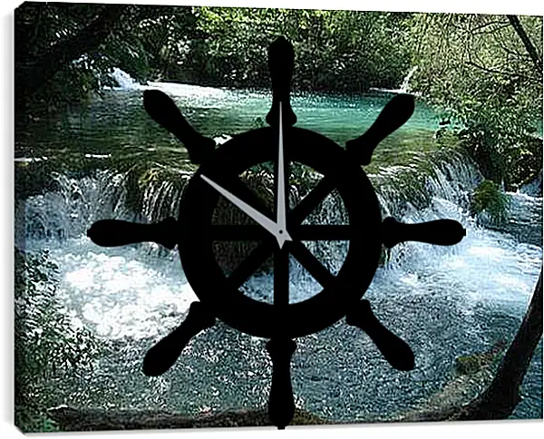 Часы картина - Плитвицкие озера