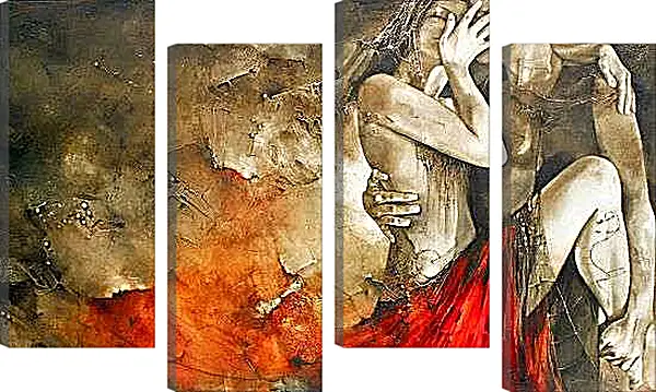 Модульная картина - Поцелуй