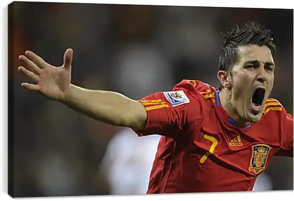 Постер на подрамнике - Футболист. Сборная Испании.