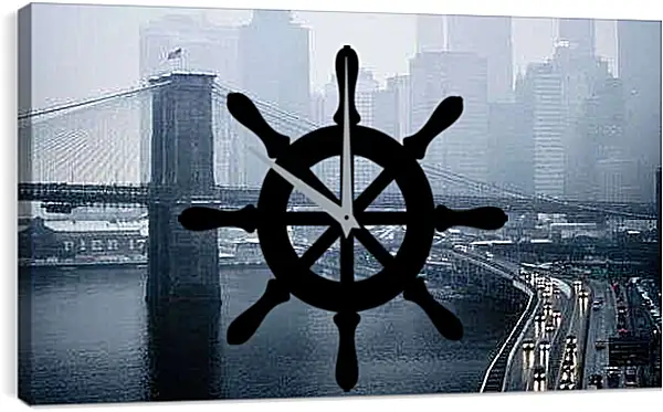 Часы картина - Туман