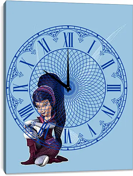 Часы картина - Феи