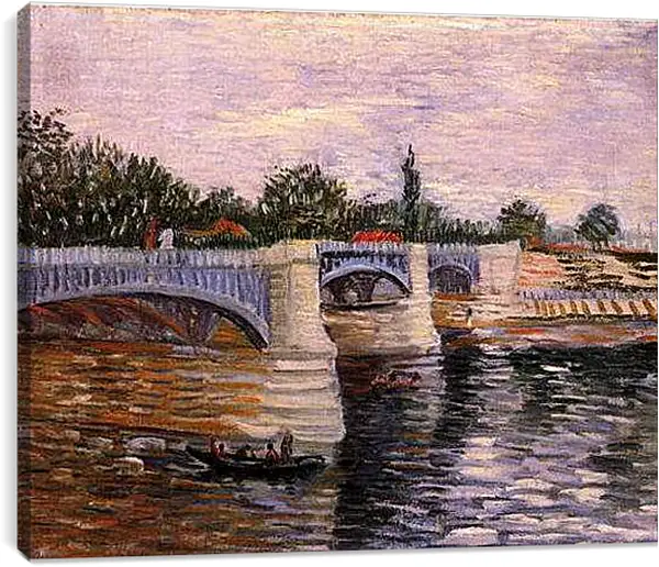 Постер на подрамнике - The Seine with the Pont de la Grande Jette. Винсент Ван Гог