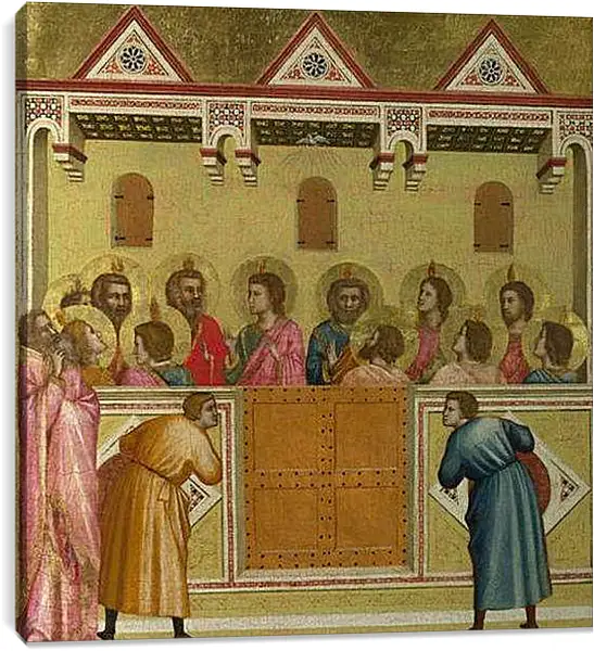 Постер на подрамнике - Pentecost. Джотто ди Бондоне