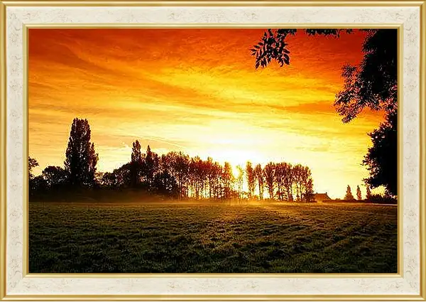 Картина в раме - Закат