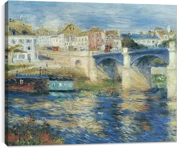 Постер на подрамнике - Le Pont de Chatou. Пьер Огюст Ренуар