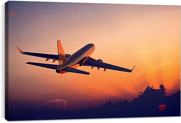 Постер на подрамнике - Самолет