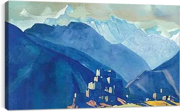 Постер на подрамнике - Монастырь. Рерих Николай