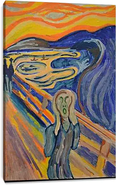 Постер на подрамнике - the scream. Эдвард Мунк