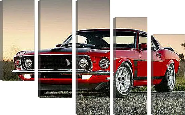 Модульная картина - Ford mustang (Форд Мустанг)
