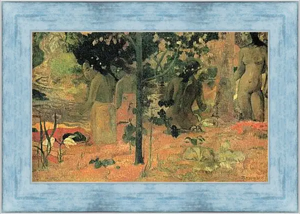 Картина в раме - The Bathers. Поль Гоген
