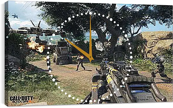 Часы картина - Call Of Duty: Black Ops III