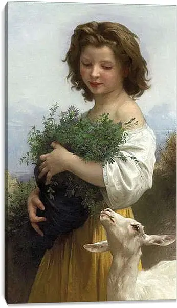 Постер на подрамнике - Little Esmeralda - Маленькая Эсмеральда. Адольф Вильям Бугро