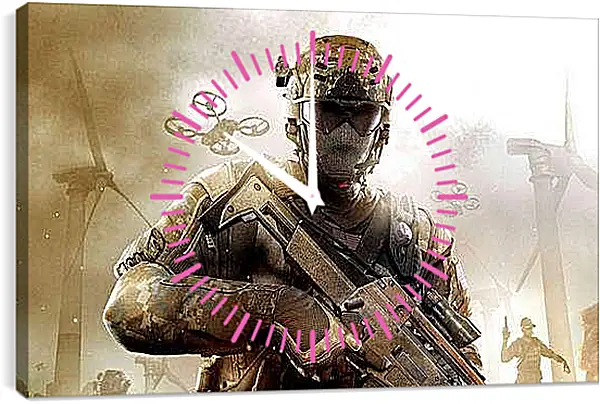 Часы картина - Call Of Duty: Black Ops II
