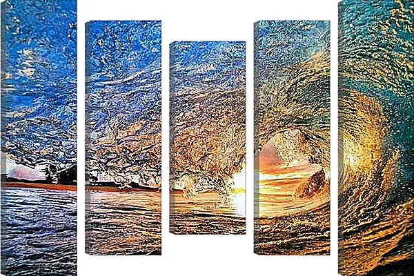 Модульная картина - Солнечная волна