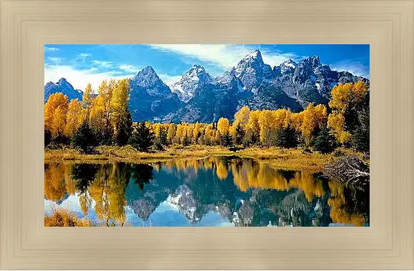 Картина в раме - Осень