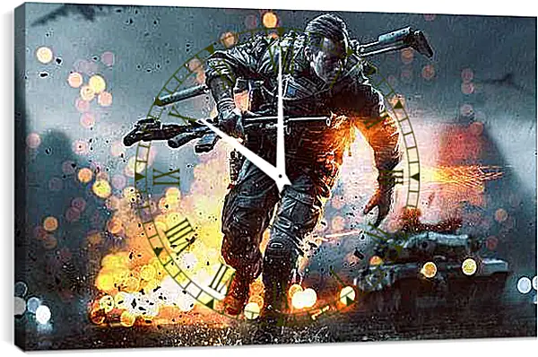 Часы картина - Battlefield 4
