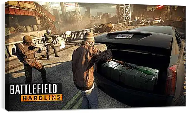 Постер на подрамнике - Battlefield: Hardline