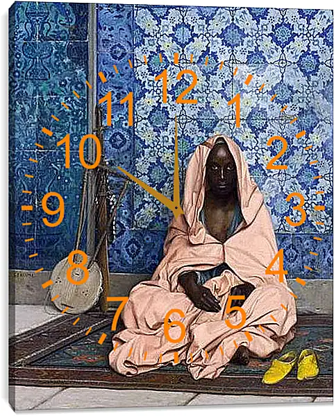 Часы картина - Темнокожий бард. Жан-Леон Жером