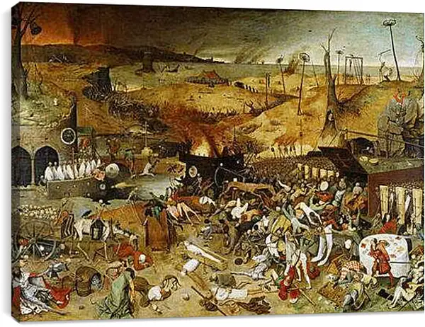 Постер на подрамнике - Триумф смерти. Брейгель Питер Старший