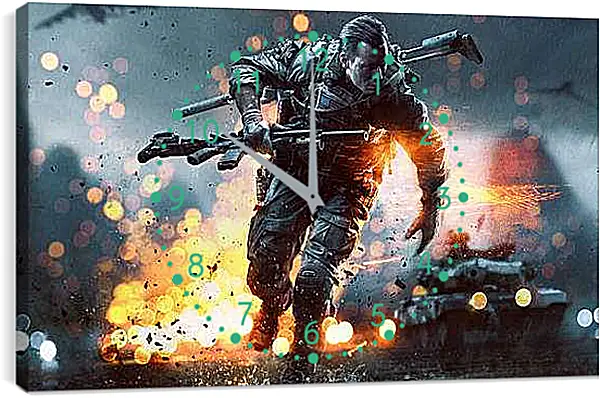 Часы картина - Battlefield 4