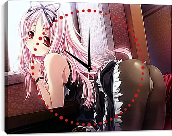 Часы картина - В колготках