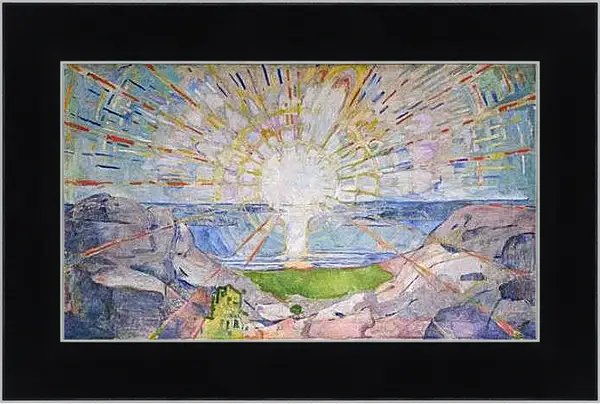 Картина в раме - The Sun 1. Солнце 1. Эдвард Мунк