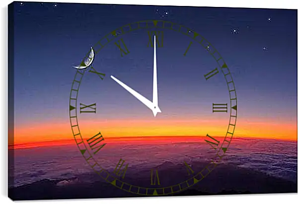 Часы картина - Космос
