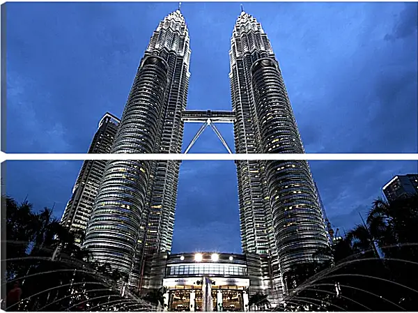 Модульная картина - Башни Петронас 2. Малайзия