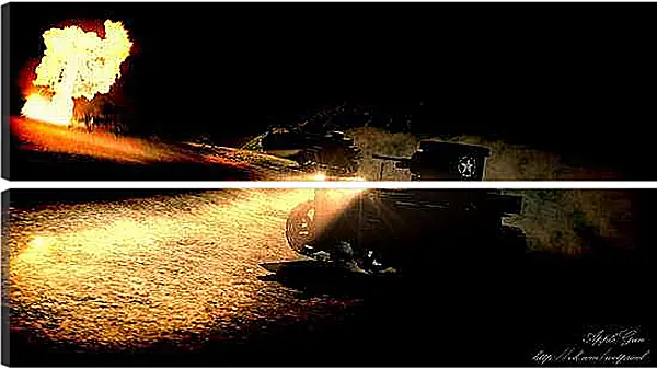 Модульная картина - World Of Tanks