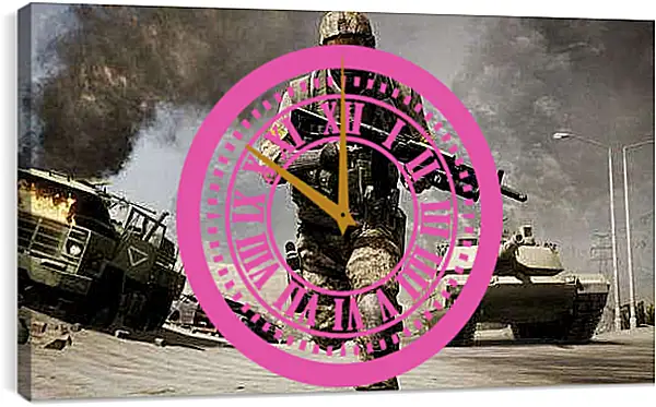 Часы картина - Battlefield: Bad Company 2
