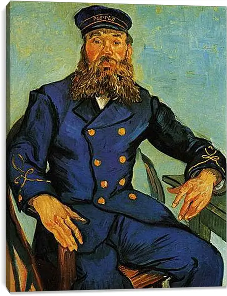 Постер на подрамнике - Portrait of the Postman Joseph Roulin. Винсент Ван Гог