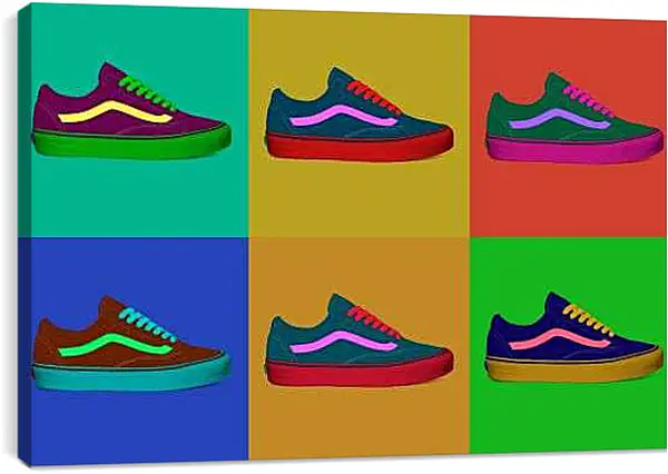 Постер на подрамнике - Кеды