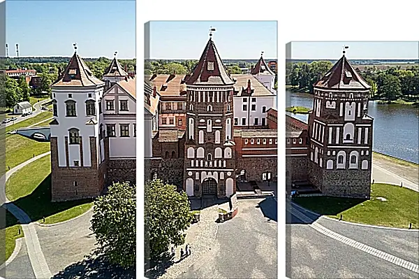 Модульная картина - Мирский замок 2. Республика Беларусь