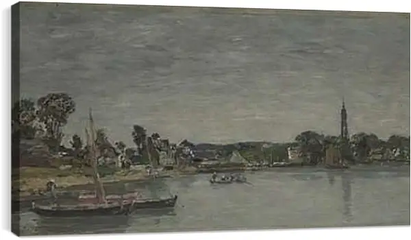 Постер на подрамнике - Hopital-Camfrout, Brittany. Эжен Буден