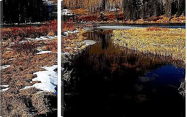 Модульная картина - Зима