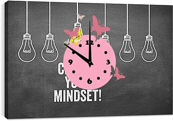 Часы картина - Измени свой образ мышления
