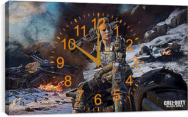 Часы картина - Call Of Duty: Black Ops III