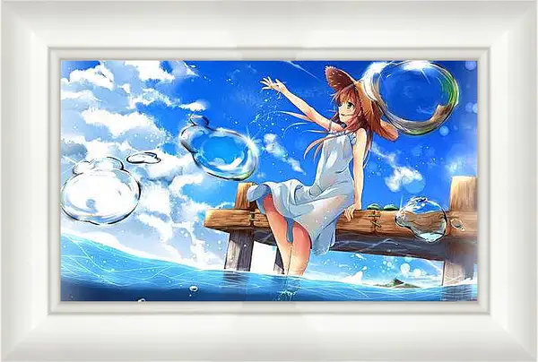 Картина в раме - Мыльные пузыри