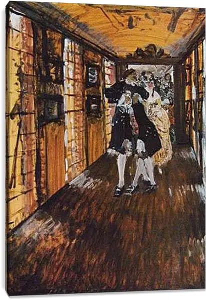 Постер на подрамнике - Пётр1 в Монплезире. Валентин Александрович Серов