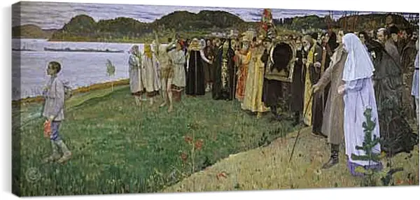 Постер на подрамнике - На Руси. Нестеров Михаил