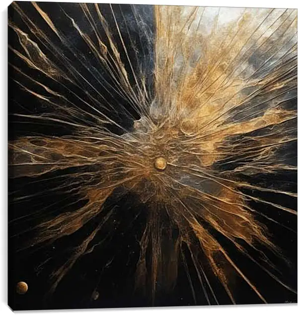 Постер на подрамнике - Взгляд в глубину абстракции