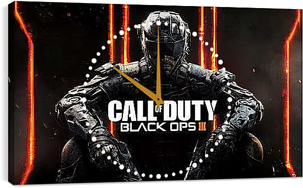 Часы картина - call of duty, black ops, black ops iii