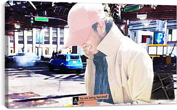 Постер на подрамнике - Watch Dogs