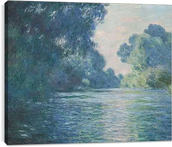 Постер на подрамнике - Arm of the Seine near Giverny. Клод Моне