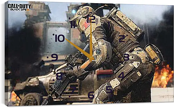 Часы картина - Call Of Duty: Black Ops III