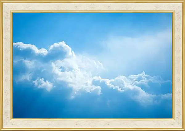 Картина в раме - Облака